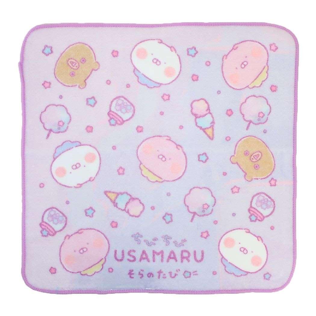 

Marushin Mini LINE Chibi Chibi Chibi Chibi Antibacterial and Hand Birthday 5585010600 Towel, CREATORS, Usamaru, Face, 100% Cotton, Deodorizing, Towel,