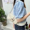 Retro Damen Kette Kleine Schultertasche Einfarbig PU Leder Damen Achseltaschen Mode Damen Achseltasche Tote Geldbörse Handtaschen