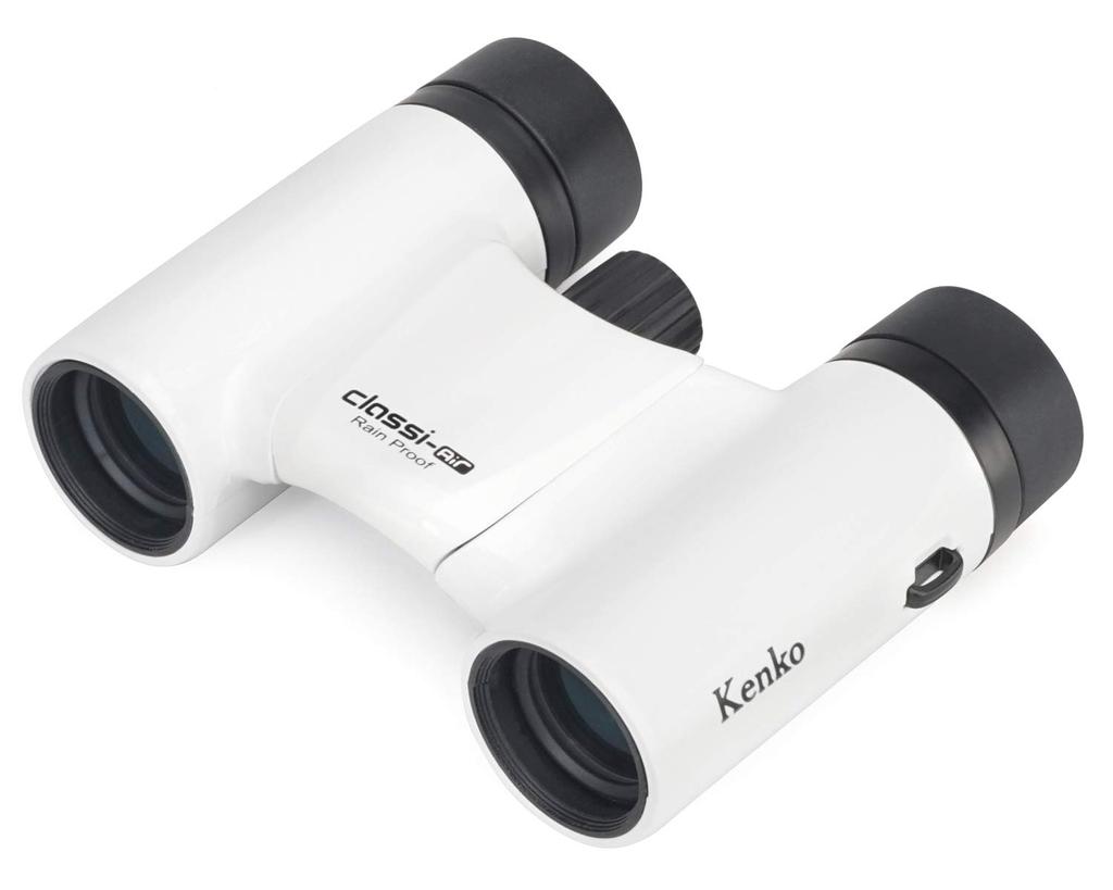 KENKO Classi-air 8x21DH Concert Binoculars, Roof Prism, 8x Magnification, 21mm Aperture, Ultra-Lightweight and Compact, Multi-Coated, White, 021385