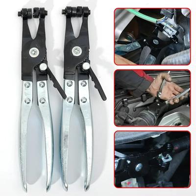 Car Water Pipe Hose Clip Pliers Clamp Swivel Drive Jaw Locking Tool Removal and Installation of Ring-Type Flat-Band Hose Clamps