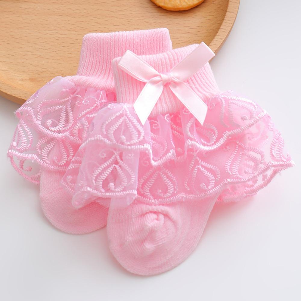 Thin Toddler Ruffle Ankle Socks Double-Layer Infant Summer Socks Delicate Baby Girls Lace Socks