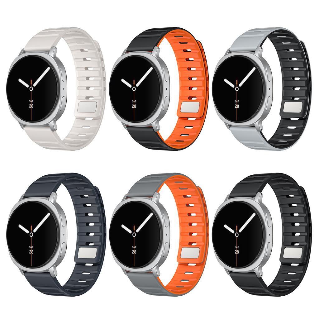 Magnetic Band for Samsung Galaxy Watch8 Classic 46mm/Watch8 44mm/40mm Silicone Breathable Watch Strap