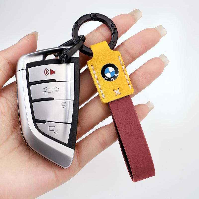 Car Keychain Luxury Leather Key Ring For BMW Performance E46 E60 E90 E39 E87 E36 E92 E70 E91 X3 X5 X1 X2 X4 X6 X7 E28 E30 E34 rlzh86