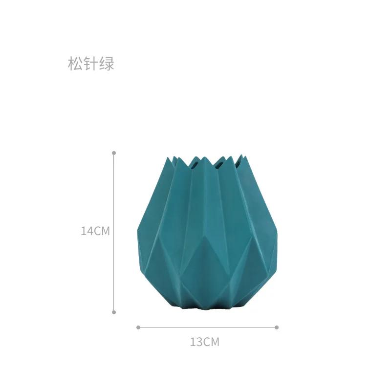 Europa Vază de Porțelan Modă Modernă Ceramică de Masă Vază de Flori Origami Cameră Studiu Hol Acasă Decorațiune Nuntă ZM1104