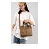 Korean Minimalist  Large Canvas Women Crossbody Bag, Durable Washable Versatile Handbag For Office Commute School Life And Weekend Shopping Activities