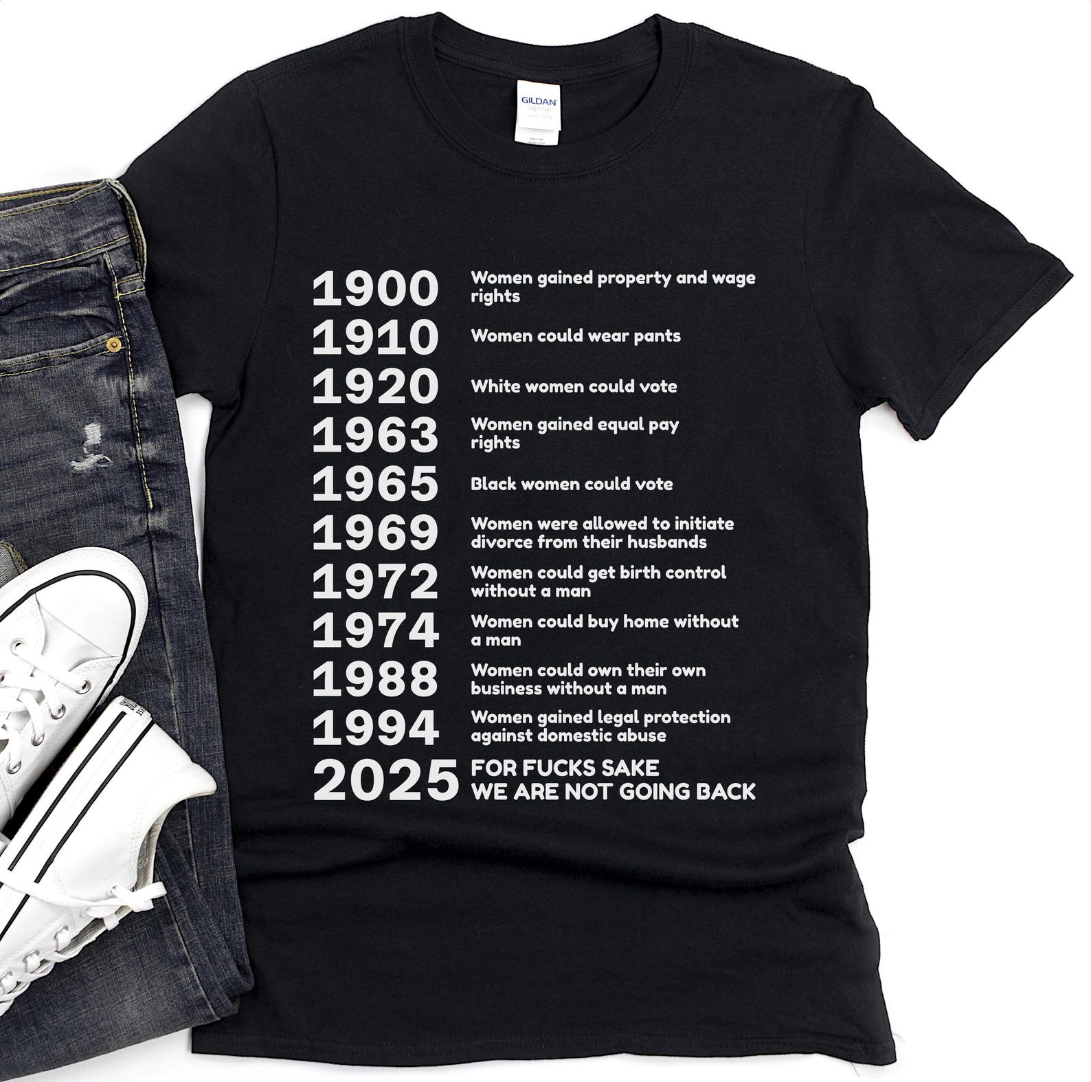 Feminist History Timeline T-Shirt, Women s Rights, Gender Equality L
