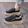 Fashion Women's Sneakers Fashion Leather Casual Shoe Designer Platform Shoes for Women Height Increasing Shoes Tenis Shoes Zapatos Mujer