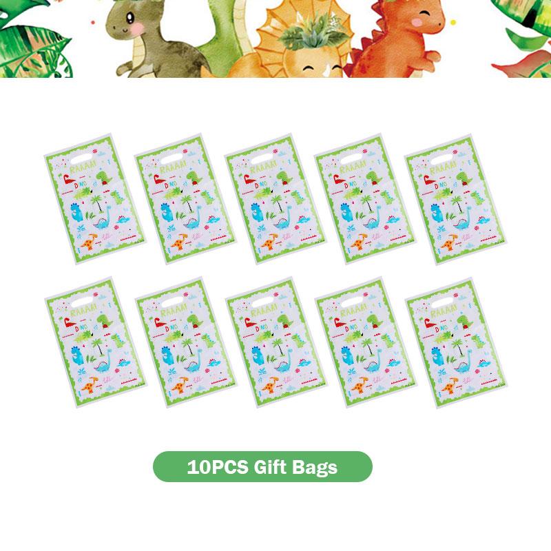 Dinosaur Birthday Decoration Party Supplies Set Cup Plate Tablecloth Dinosaur Balloons Happy Banner Cake Topper for Kids Favors