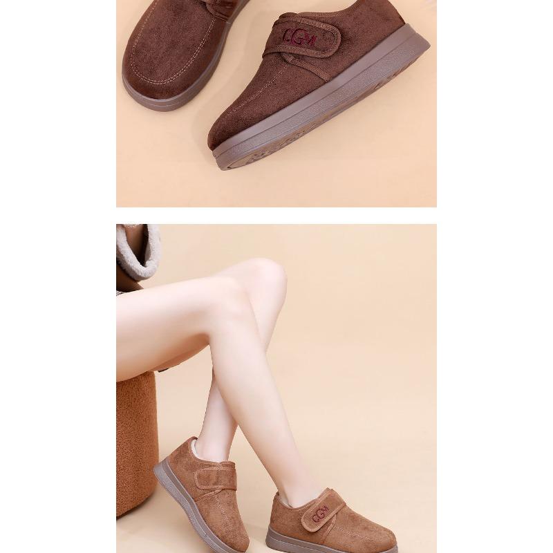 Dámské sněhule s plyšovou podšívkou, zimní protiskluzné kotníkové boty, teplé pohodlné ležérní boty pro všestranné nošení