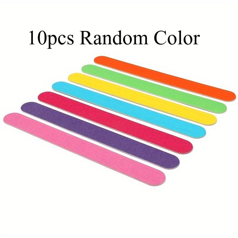 

10 double-sided nail files, comfortable grip, professional nail polish sanding paper, nail polisher