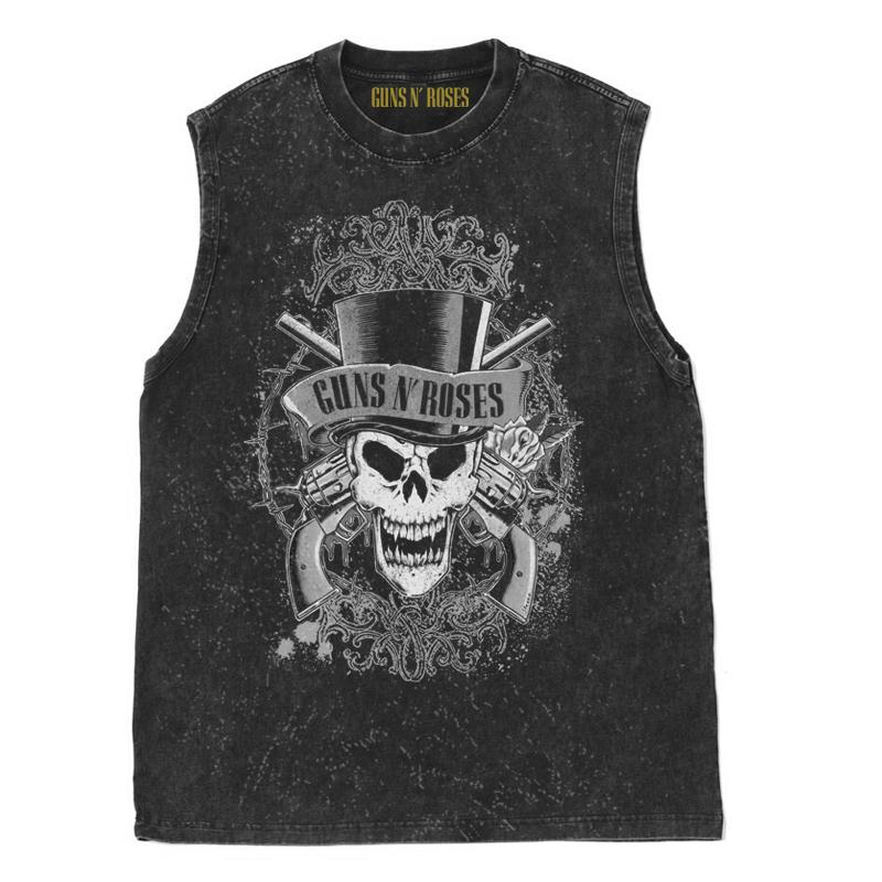 

Guns N Roses Вінтажний Американський Вінтажний Рок Прання Старий Безрукавний Жилет Футболка Майки Спортивний Одяг 2XL