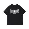 Summer Fashion Heavyweight Retro Men's English Letters 100% Cotton Printed Round Neck High-quality Casual Fitness Street T-shirt