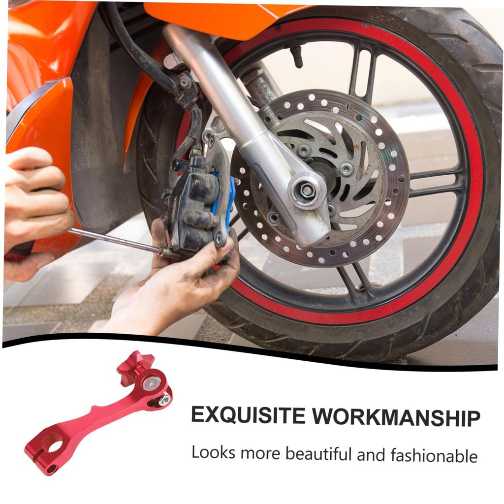 OSOLADY Rear Brake Rocker Arm Accessories Universal Fit Red Heavy Duty Alloy Bike Modification Random Style