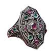 2026 New Environmentally Friendly Ring Retro Luxury Full Diamond Women's Jewelry European and American Jewelry