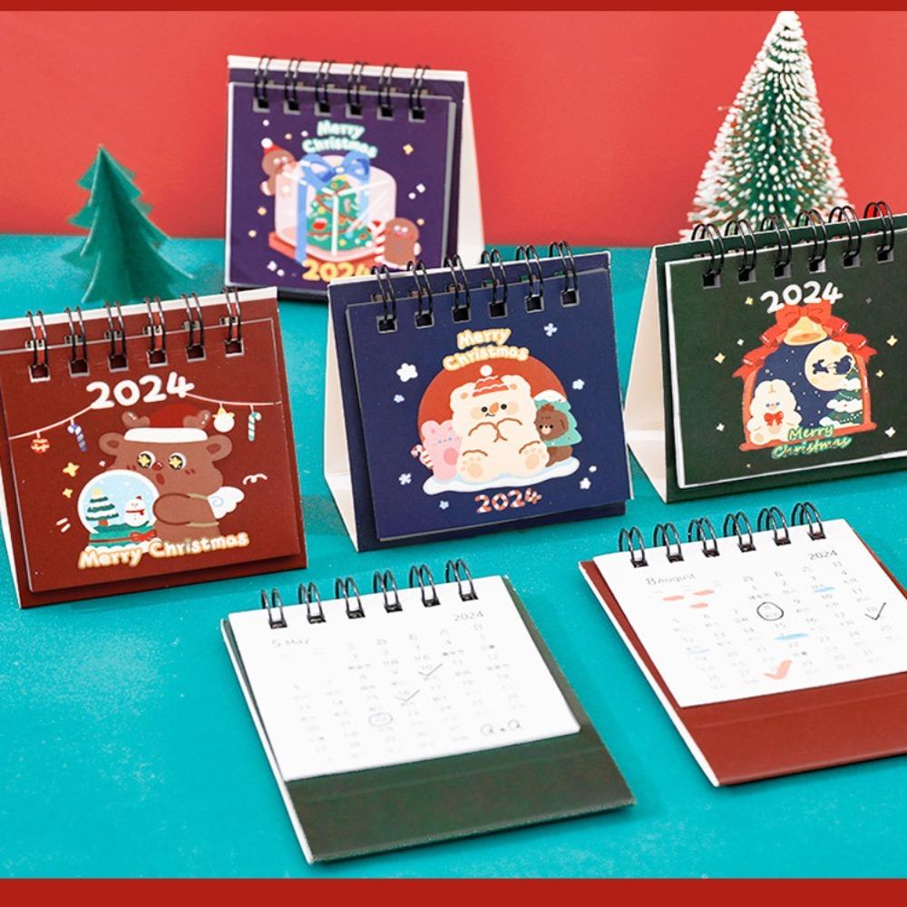 

Настольный календарь с годовой повесткой дня на 2023.8-2024.12 Настольный бумажный календарь Двойной ежедневный планировщик