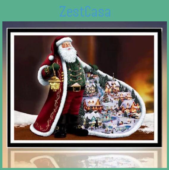 Vielseitiges Weihnachtsmann 3D Vollquadrat Diamantstickerei Malerei mit zeitlosem Design