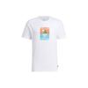 T Shirts Men's White Crew Neck Moderate Straight Fit IS0271