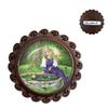 Handcraft Colares Vintage Fairy Frog 1pc/lot Jewelry Wood Brooches Classic Glass Cabochon Collar Pins Badge Feminino