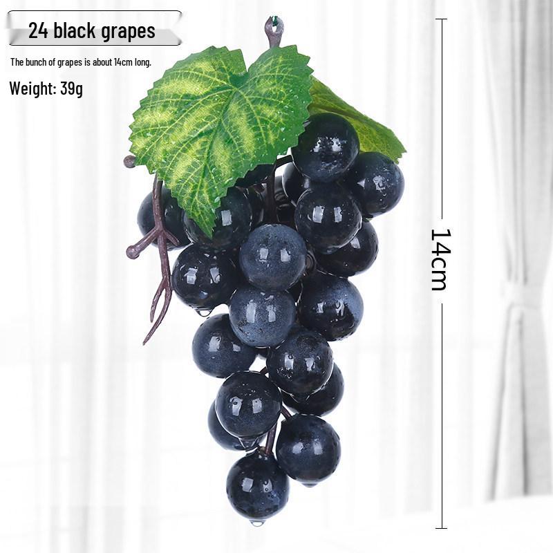 Artificial Grape Cluster Decoration – Green Frosted Grapes Prop for Display or Shooting