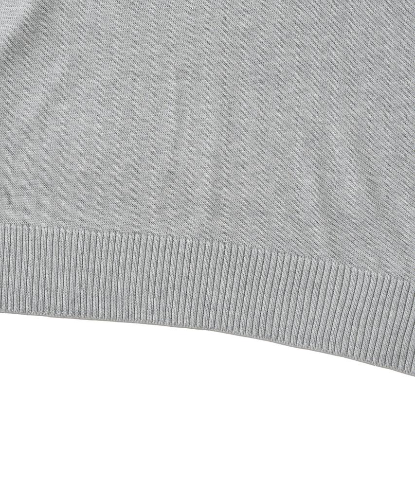 ANALOG MOOD Sepia Drop Short Sleeve Knit (Gray)