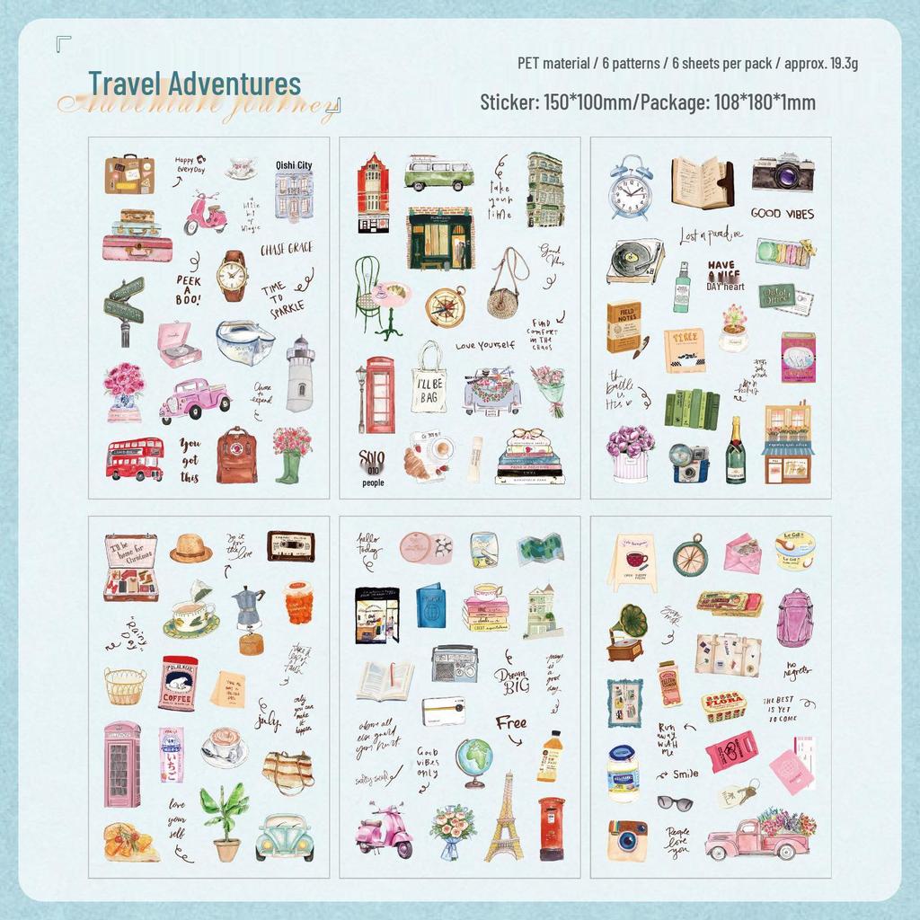 Life Collage Creative Sticker Pack for DIY Journals