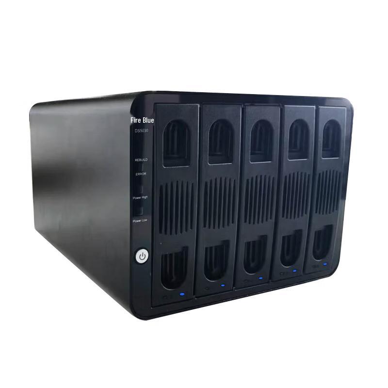 HOODBLUE DS5030 5-Bay RAID Enclosure for 2.5/3.5-inch SATA Drives