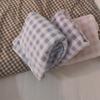 Pigiama da donna in pile spesso e caldo Set invernale per dormire casual a tinta unita Top e pantaloni a quadri Set pigiama morbido per donne Tuta da casa