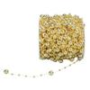 Party & Holiday DIY Decorations Gold Pearl Beads Chain 8+3mm Faux Pearl Pearl Strand Trim Silver Beaded Garland Christmas Tree