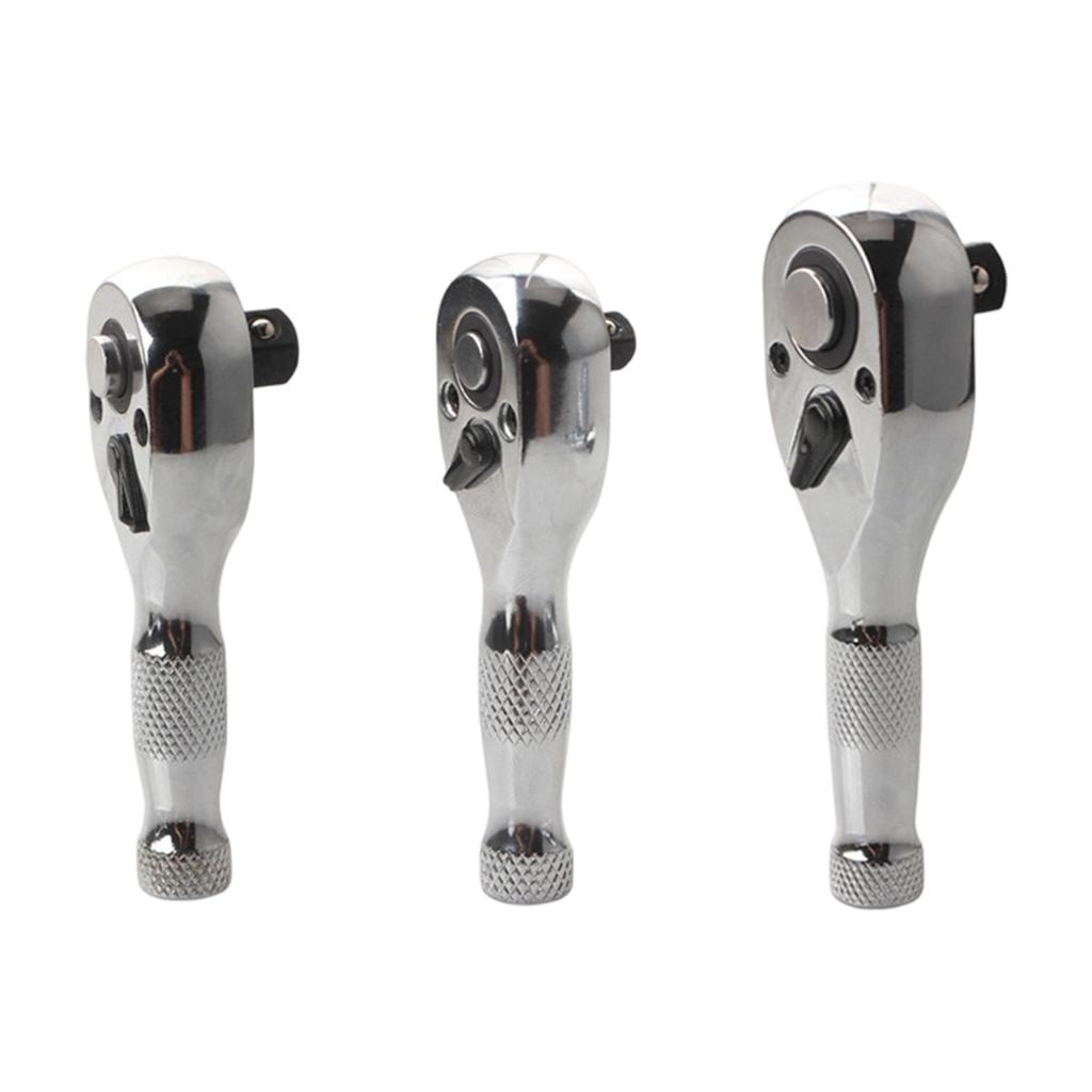 72T Short Shank Bidirectional Ratcheting Wrench Head Set Multiple Socket Compatibility Automotive Repair Maintenance Kit