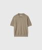 GENERALIDEA Man Temperature Cut Cool Button Collar Half Knit [Taupe] / Gf2Mkp013