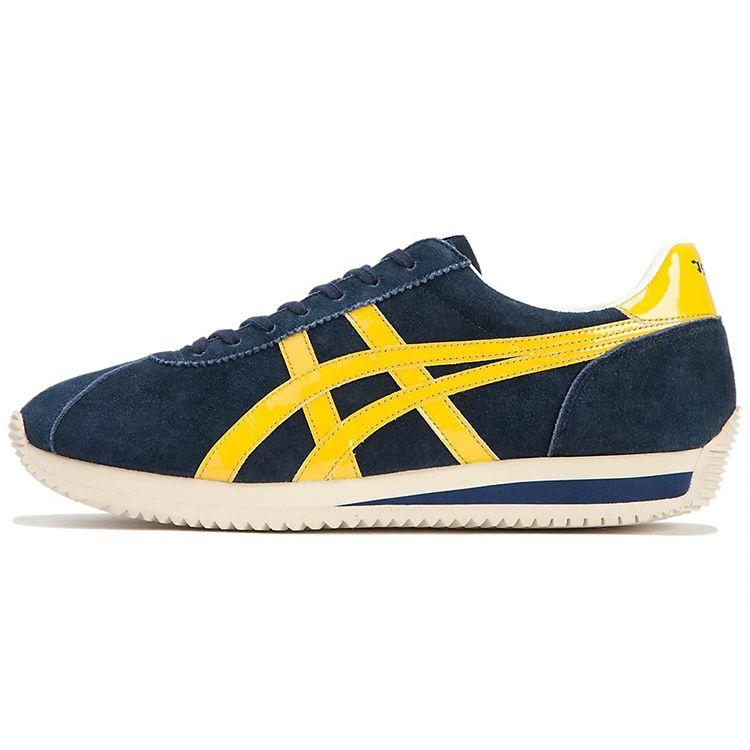 

ONITSUKA TIGER Moal 77 Нм Цветной блок Удобные Прочные Низкие Кроссовки Унисекс Темно-синий 1183B437-400 37.5