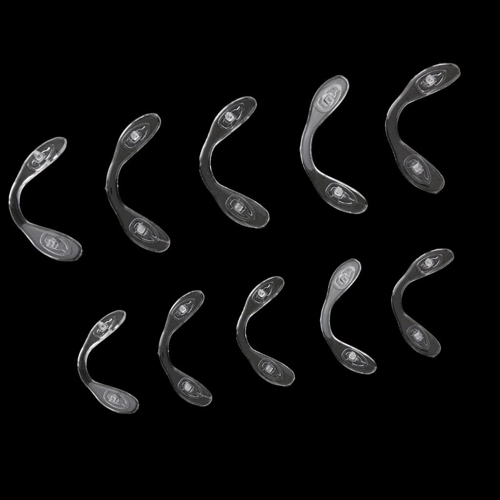 10 Pieces Silicone Children Eyewear Conjoined Nose Pads Soft Slide