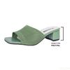 Women's Plus Size Mid Heel Slippers 2025summer New High Heels Party Shoes Comfortable Slippers Sandals Fashionable Women's Shoes