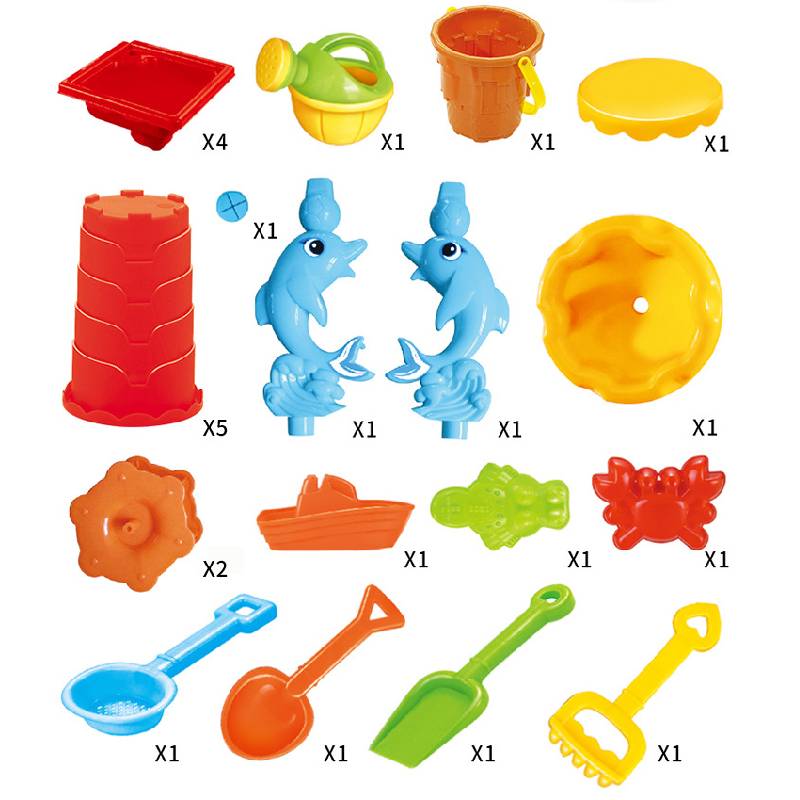 Table Beach Childrens Sand Pool Set Indoor Baby Water Dredging Tool Gift Box