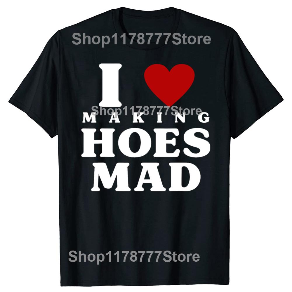 New Funny I Hate Fat Hoes Tshirt Graphic Top Men Casual Adult Humor Jokes Streetwear Summer Hip Hop Fashion Crewneck T Shirts