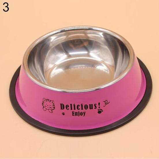 

Миска для корма и воды для домашних животных с противоскользящей поверхностью розовый