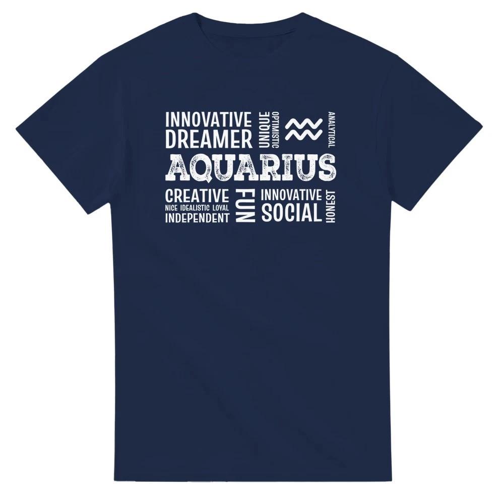 Aquarius Word Art - Zodiac T-Shirt L