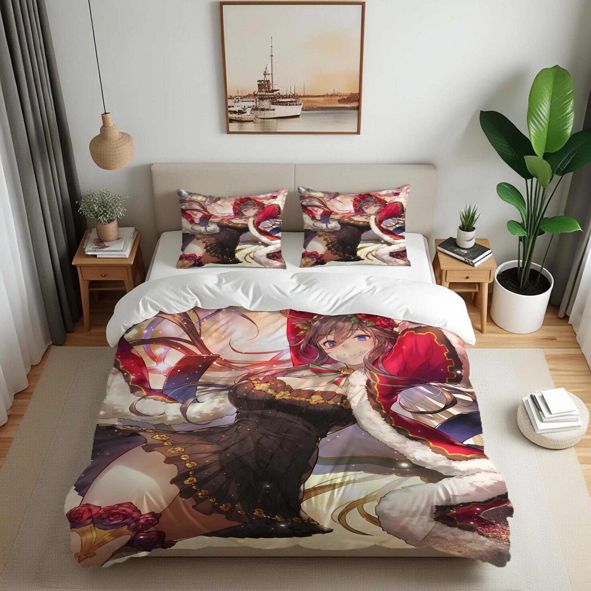 Two-Dimensional Animation Series 2 Cartoon 3D Digital Printing Three-Piece Set 90*190