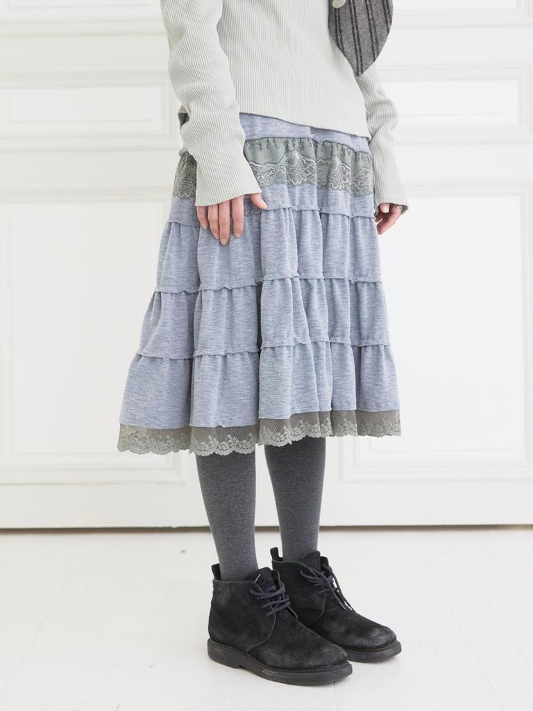 Colosins Tale Midi Skirt Melange