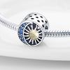 Zirconia Inlaid Star Moon Sun Round Bead Pendant Fashion Jewelry Pendant Necklace Accessory