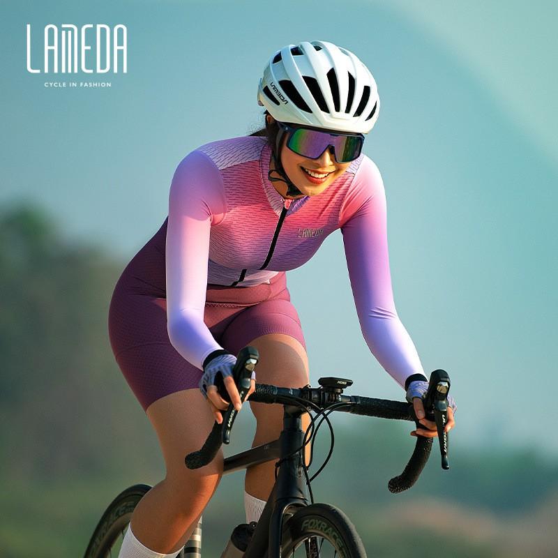 Womens Lightweight Cycling Jersey Set Long Sleeve Breathable Performance Wear Road Mountain Bike