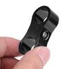 Qiilu [2pcs] AN6 Hose Separator Clamp Fitting Adapter Bracket Aluminum Alloy Universal (Black)