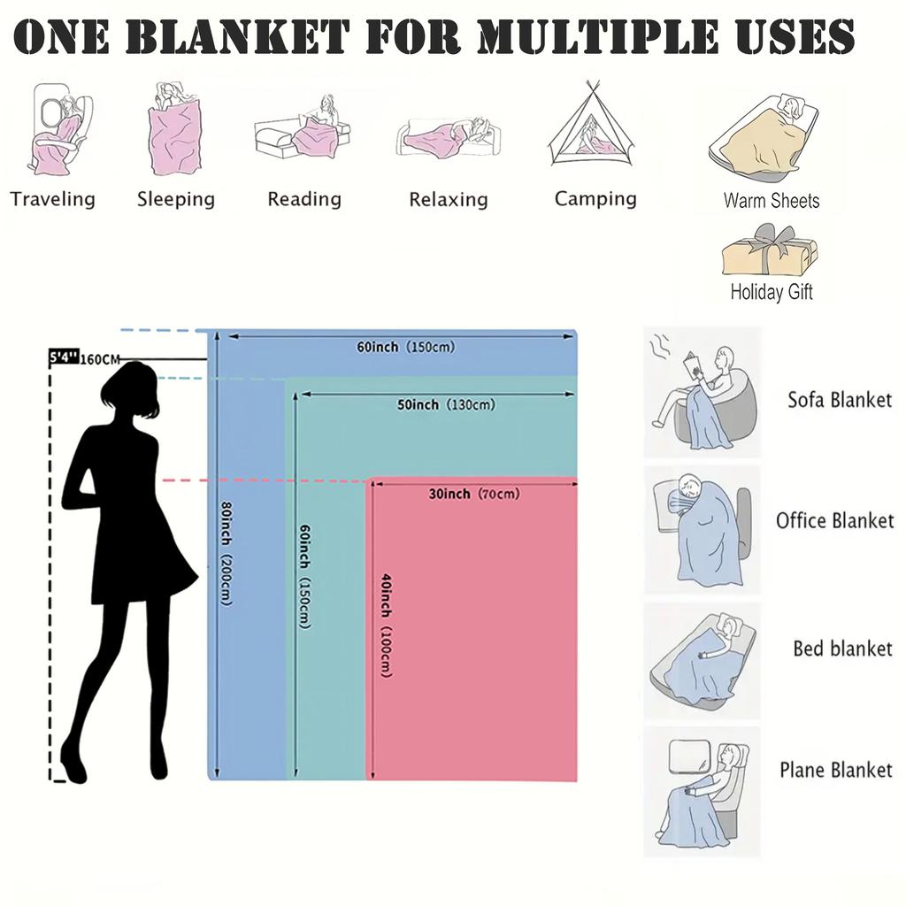 Christmas Patchwork Christmas Tree Pattern Fleece Blanket, Festive Winter Holiday Throw Blanket with Plaid Design  Portable Home