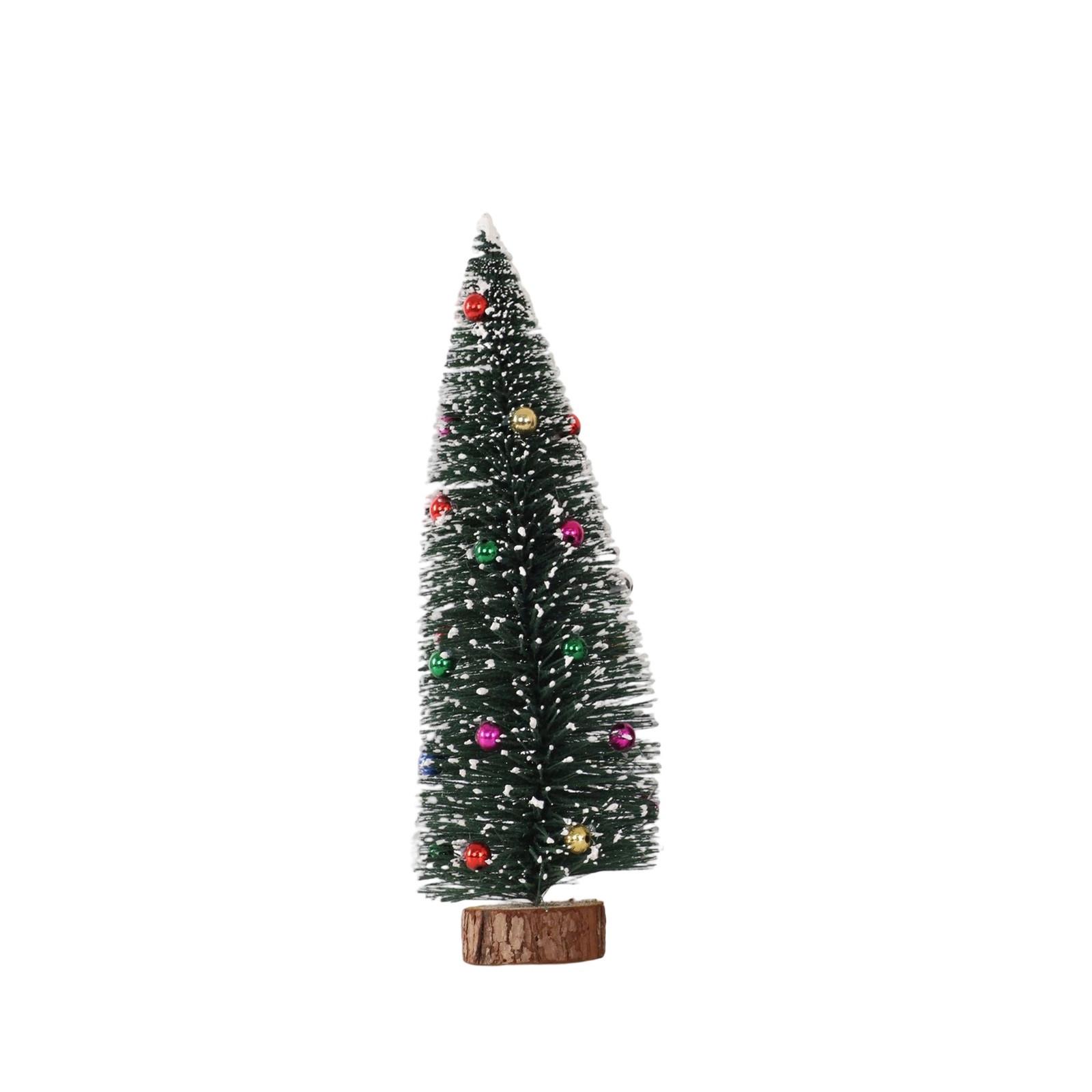 

1 шт. Мини Рождественская елка Кедр Снежинка Сосновая игла Елка Кукольный домик Фестиваль Настольная Миниатюрная Снежный декор 15CM