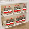 Cabinet Organizer Extendable Shelf Sliding Drawer Carbon Steel Multifunctional for Room Bedroom