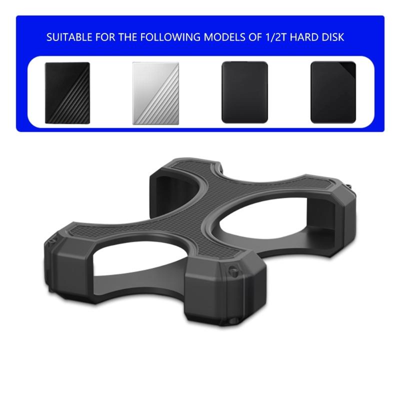 Portable Shockproof External Hard Disk Drive Bag Carry Case Cover Silicone Rubber Case Heat Dissipation Accessories