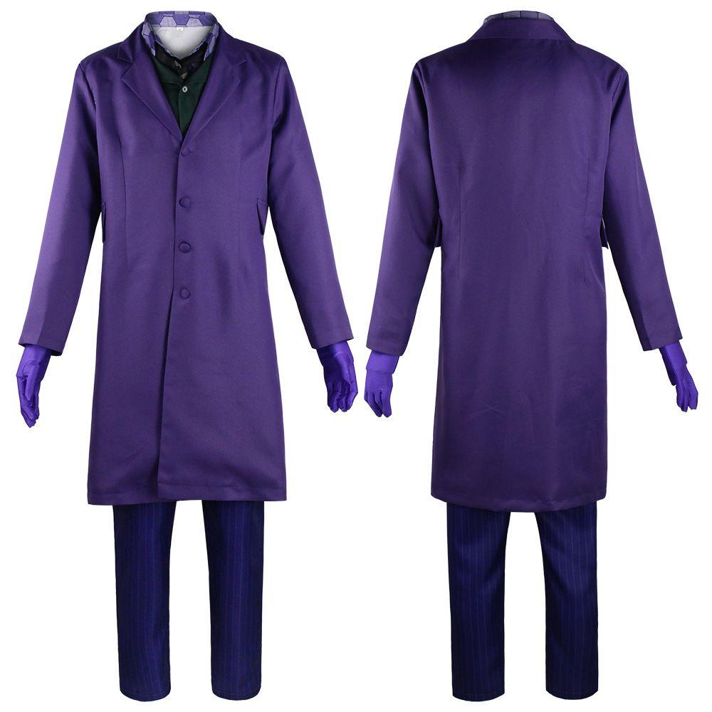 The Dark Knight Joker Suit Coat Cosplay Costume For Halloween And More