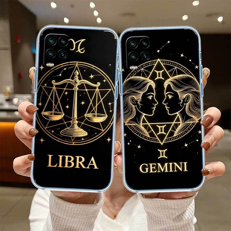 12 Constellation Card Phone Case for Motorola Edge 20 30 S30 40 50 Fusion Lite Plus Pro Ultra Neo One Action Zoom Hyper Power Macro Vision