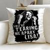 Classic Movie The Room Cushion Cover Soft  EasyWash Pillow Case  Versatile for Couch Bed Travel and Office