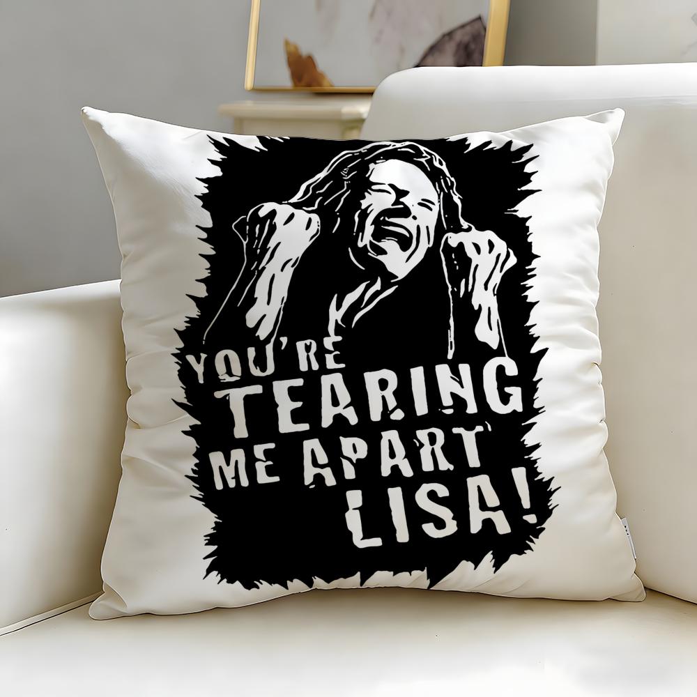 Classic Movie The Room Cushion Cover Soft  EasyWash Pillow Case  Versatile for Couch Bed Travel and Office